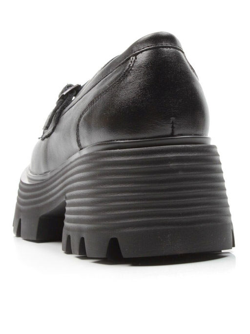 03-5933 BLACK Лоферы женские (натуральная кожа)