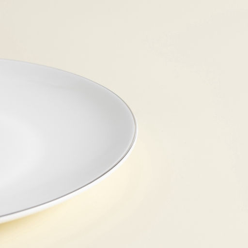 Тарелки SL Home «Каскарон», d=20 см, набор 2 шт., костяной фарфор, белые