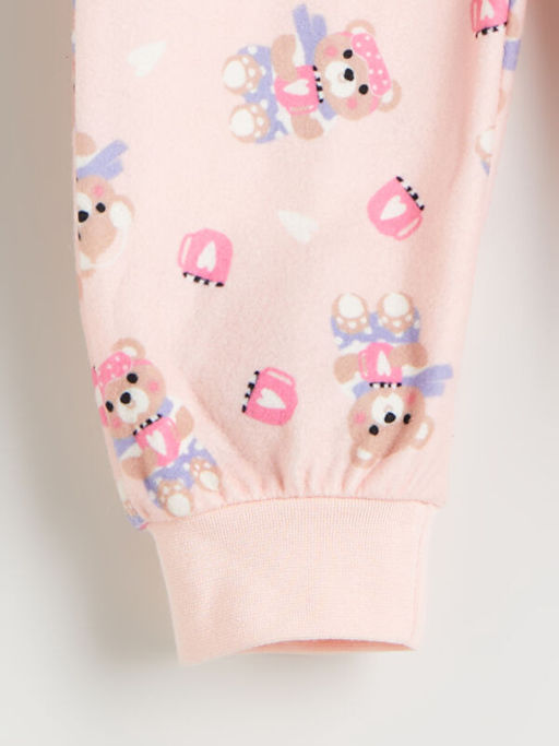 Kap??onlu Desenli Polar K?z ?ocuk Uyku Tulumu