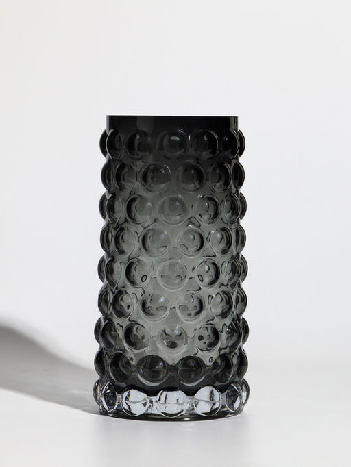 Ваза «Валери», шарики, 23×11 см, стекло, серая