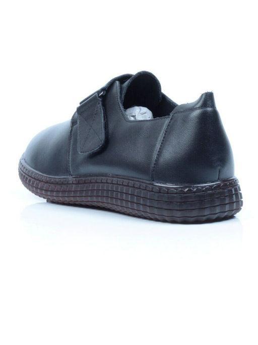 5909 BLACK Полуботинки женские (натуральная кожа)