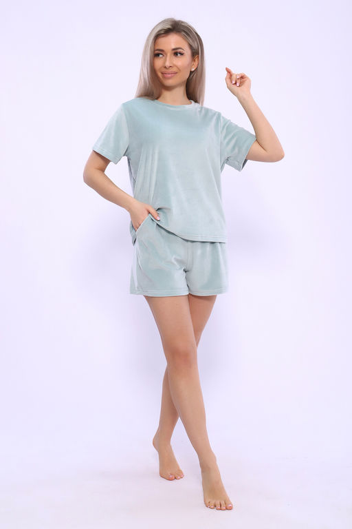 Костюм Натали 71118 футболка и шорты из велюра  фото 39