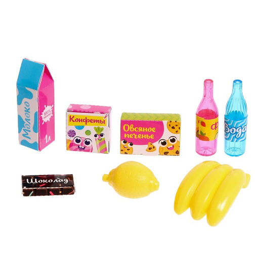 Игровой набор касса Магазинчик, с аксессуарами, свет, звук, МИКС - Zabiaka фото 11