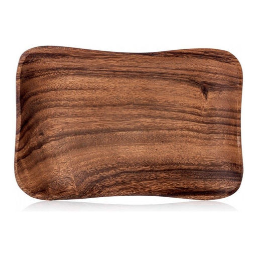 Блюдо сервировочное Walmer Organic, 26х18 см, цвет темное дерево  фото 2