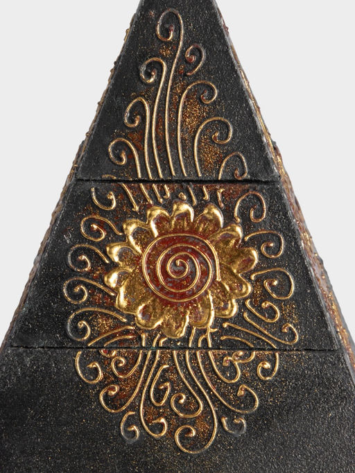 Шкатулка «Пирамидка», 15×15×20 см, МДФ, чёрная