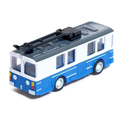 Троллейбус металлический Город, инерционный - Автоград фото 3