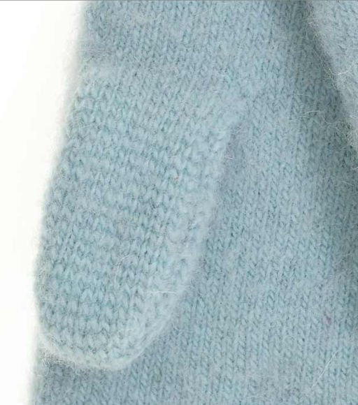 Варежки женские Снегирь в круглом окошке КРУГ 3453-3 - Рассказовские варежки фото 3