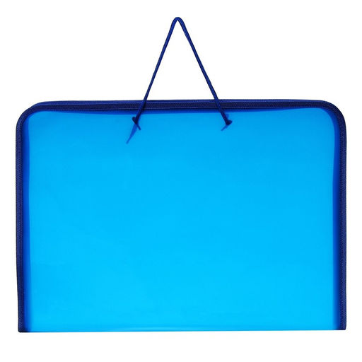 Папка для чертежей и рисунков А3, 460 х 320 х 25 мм, с ручками, пластиковая, молния вокруг, Офис - Calligrata фото 2