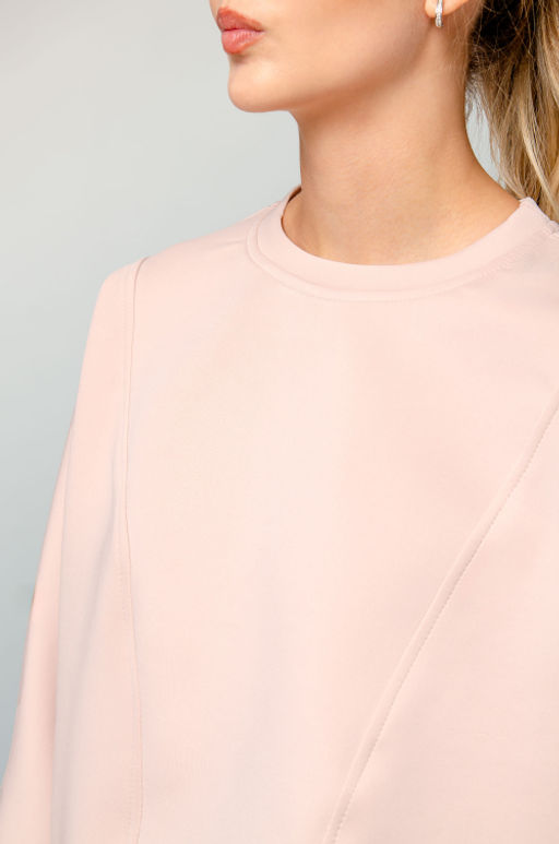 Арт. 2802 Костюм с брюками женский 44-52(5 шт) Цвет:пудра - Калинка фото 5