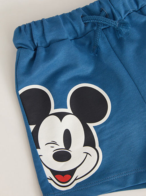 Beli Lastikli Mickey Mouse Bask?l? Erkek Bebek ?ort - Waikiki фото 3