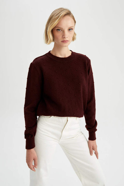 Свитер Relax Fit с круглым вырезом