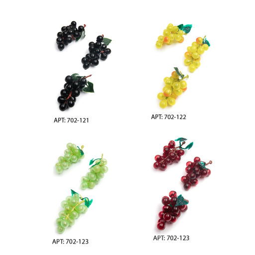 Муляж Виноград 20 шт (16 ягод) 7 см (SF-3321) желтый - Больше подарков фото 2