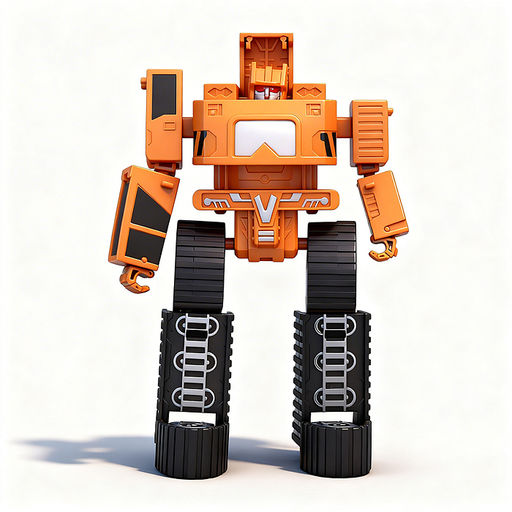 Робот трансформирующийся в спец технику, в коробке