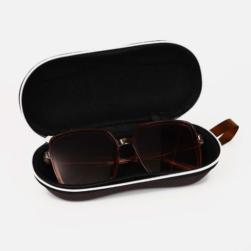 Футляр для очков на молнии, цвет коричневый - Simaland фото 7