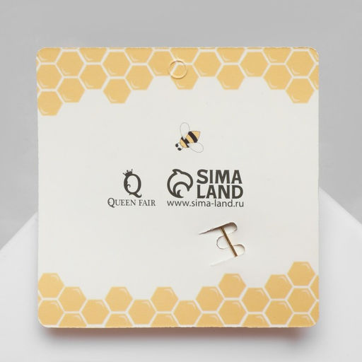 Брошь Мушка, цветная в золоте - Queen fair фото 4