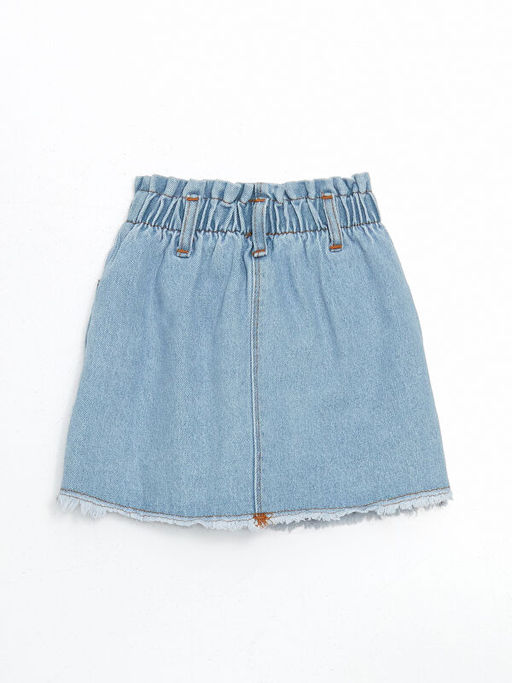 Beli Lastikli K?z ?ocuk Jean Etek