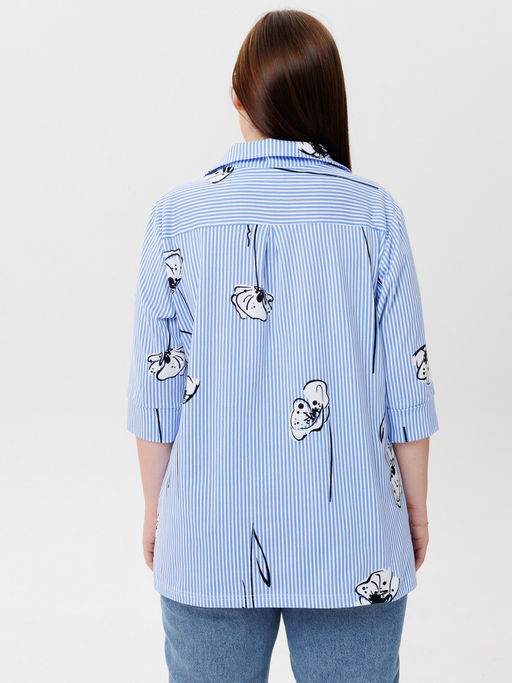 Блузка женская БЖ-73 (кулирка) Пудра - Elenatex фото 8