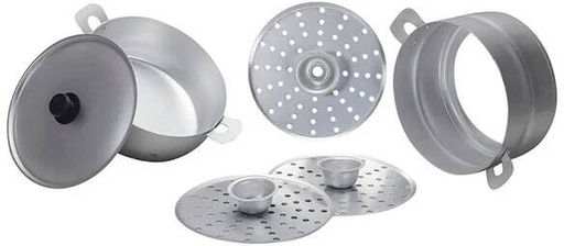 Манты-казан 4,5л с 3 дисками 2,1кг Сплав А5 18453 - Калитва фото 6