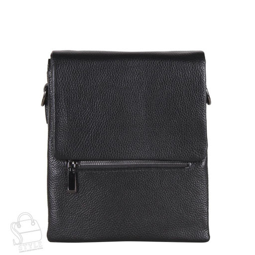 Сумка мужская кожаная 004-6QH black Heanbag в Новосибирске