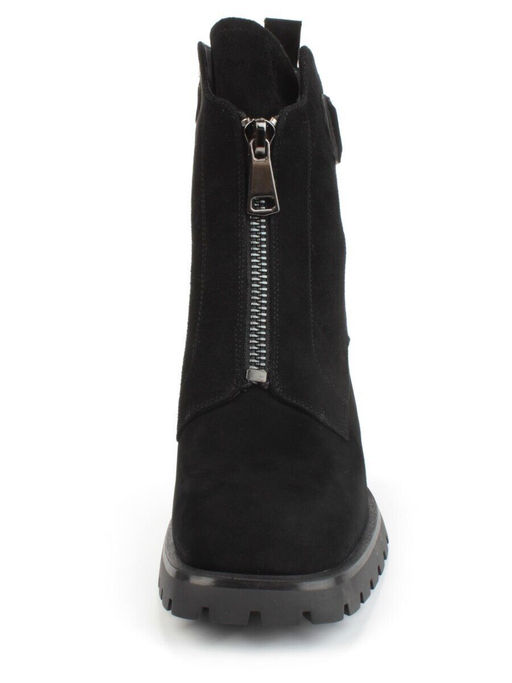 04-M3-L855 BLACK Ботильоны зимние женские (натуральная замша, натуральный мех) - Фабричный китай фото 8
