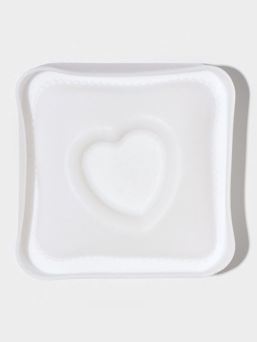 Форма для выпечки и муссовых десертов KONFINETTA Любовь в квадрате, силикон, 11.4?12?4.4 см, белая