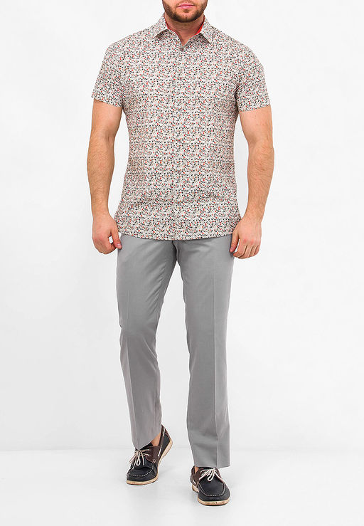 Сорочка мужская короткий рукав GREG 453/201/14653/ZS/C/1  фото 4