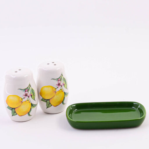 60173 Набор для специй 3пр Лимонный праздник доломит LR (х72) - Mayer&boch фото 4