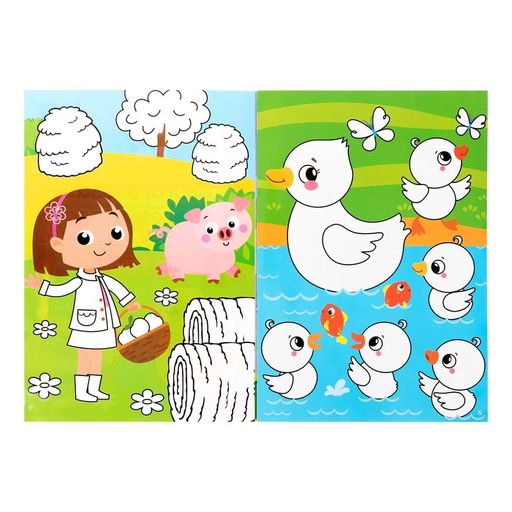 Раскраска многоразовая Рисуй-стирай. На ферме 12 стр. - Буква-ленд фото 2