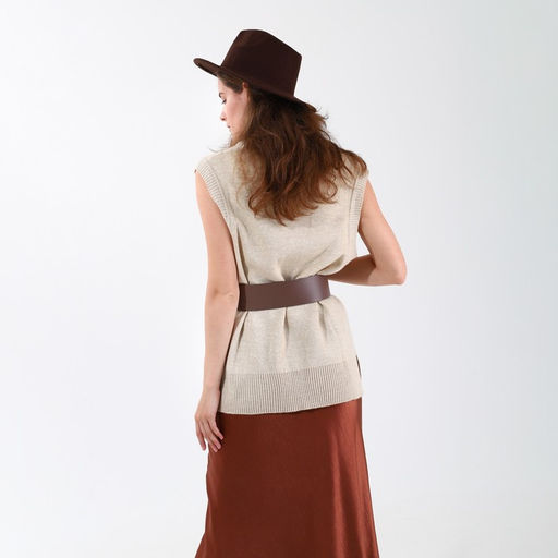 Ремень на затяжке, цвет коричневый - Simaland фото 2