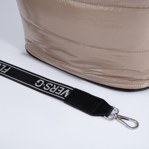 Сумка-тоут на молнии, наружный карман, длинный ремень, цвет бежевый - Simaland фото 6