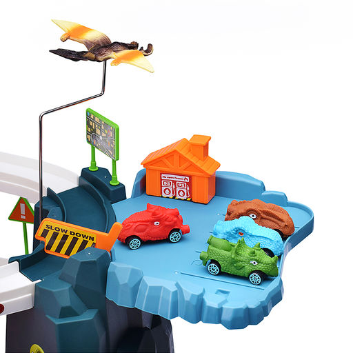 Паркинг-Трек "Вулканический холм с динозавром" в коробке