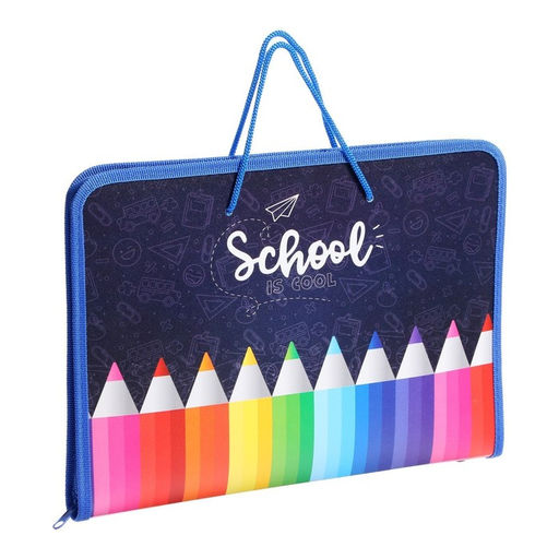 Папка для труда, А4, пластиковая, 32.5×23×2.5 см «Карандаши»