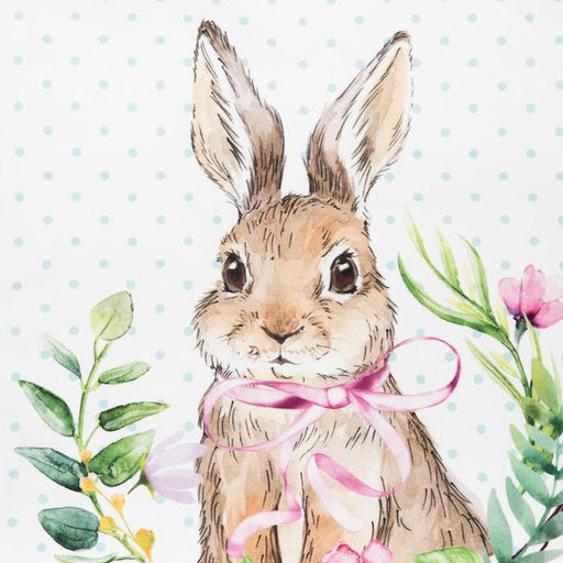 Полотенце Этель Пасхальный кролик 40х73 см, 100% хл, саржа 190 гр/м2  фото 3