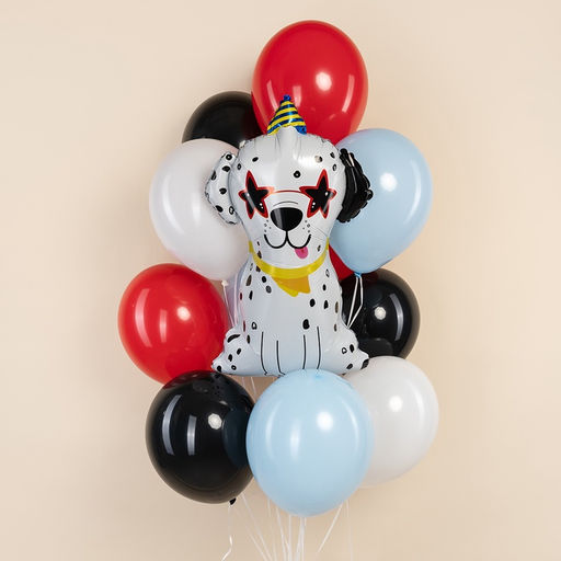 Цена за 2 шт. Воздушный шар фольгированный 32" "Далматинец в колпачке"