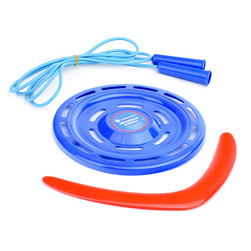 Игровой набор №  69 (летающая тарелка, бумеранг, скакалка)