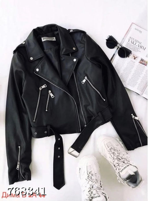 Женская куртка косуха кожаная 768341