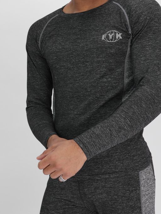 Комплект мужского термобелья без начеса темно-серого цвета 2211TC - FUYOUKAI фото 17