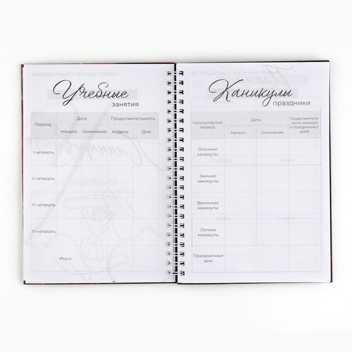 Планер интерактивный, А5, 60 л., твёрдая обложка «Планинг учителя»