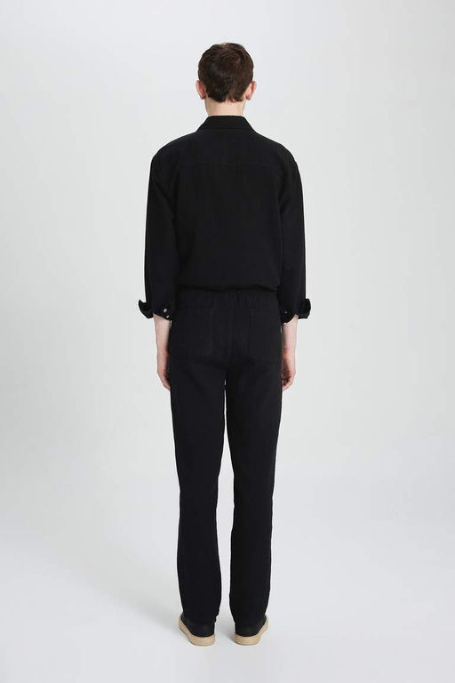 Хлопковые брюки прямого кроя свободного покроя - Defacto фото 9