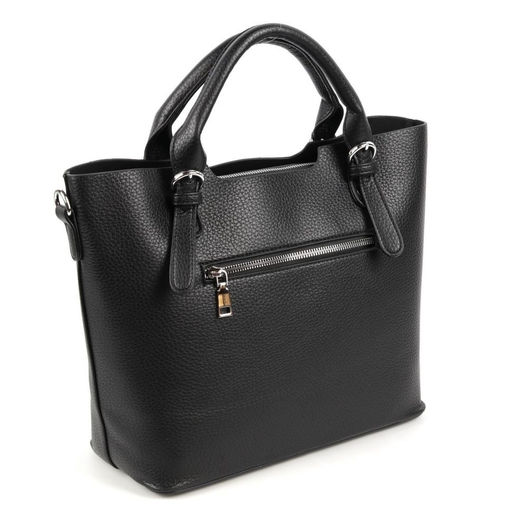 Женская сумка тоут из эко кожи 8222-960 Блек - Cidirro фото 3