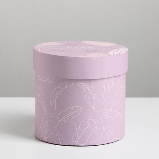 Коробка подарочная круглая Нежный, 13 13,5 см - Дарите счастье фото 2