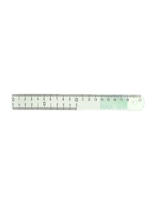 Цена за 20 шт. Линейка пластиковая Calligrata, 20 см, МИКС