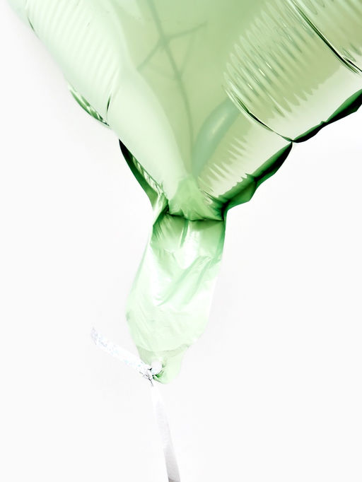 Цена за 2 шт. Воздушные шары фольгированные 17" «Сердце», зелёный сатин, набор 5 шт.