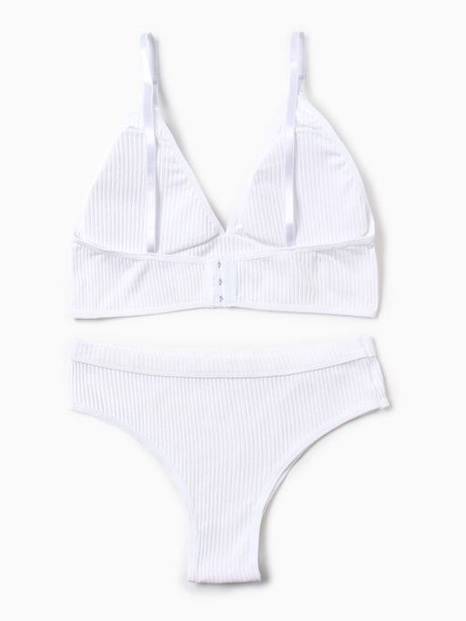 Комплект нижнего белья женский (топ, трусы) Collorista, белый, размер 42-44