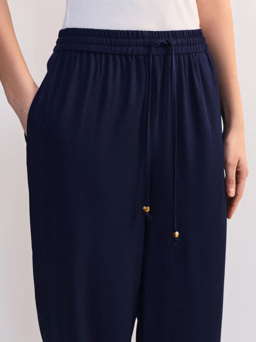 Льняные брюки с эластичным поясом ZR2605012104-47 / Zarina