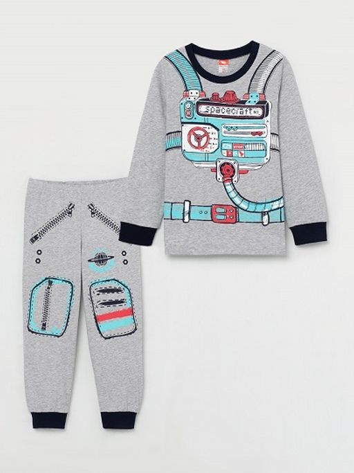 CRB wear/CSBB 50020-11 Комплект для мальчика (джемпер, брюки), светло-серый меланж/Ex.Cherubino