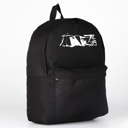 Рюкзак текстильный Аниме, с карманом, 27*11*37, черный - Nazamok фото 4