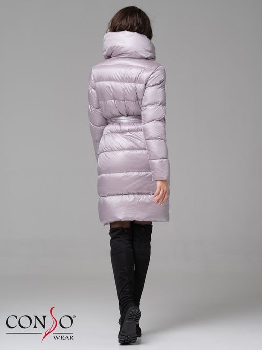 Conso/WL 180506 - silver lilak Женское пуховое пальто фото 3