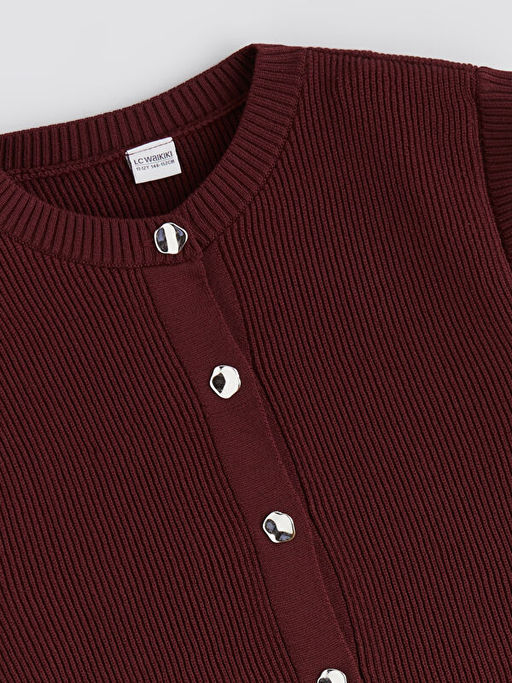 Bisiklet Yaka K?z ?ocuk Triko Yelek