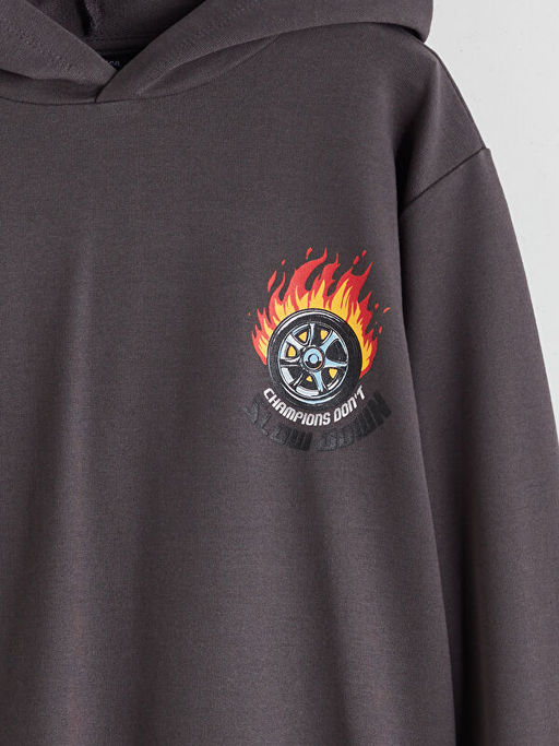Kap??onlu Erkek ?ocuk Sweatshirt